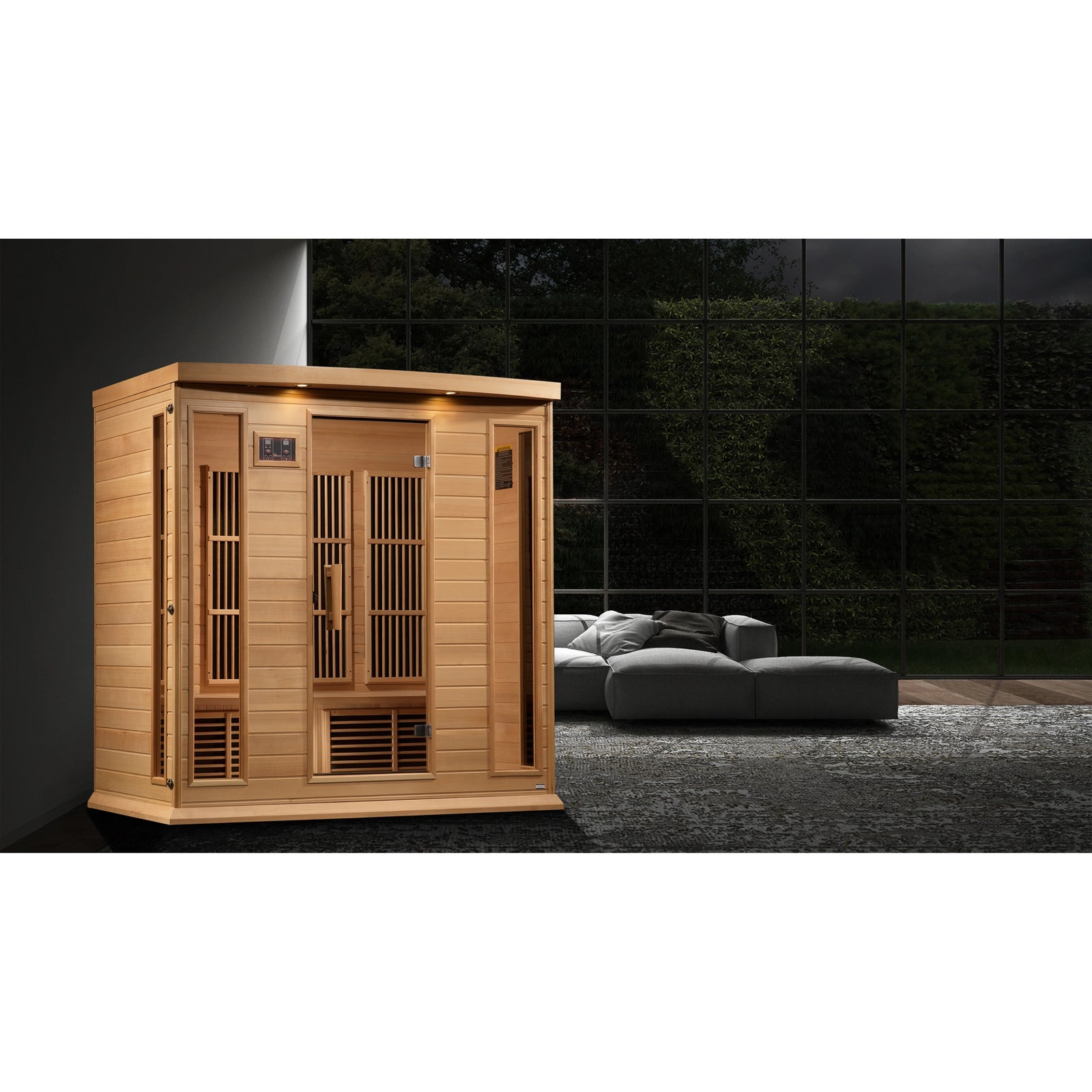 Maxxus 4-Person Near Zero EMF FAR Infrared Sauna (Canadian Hemlock)