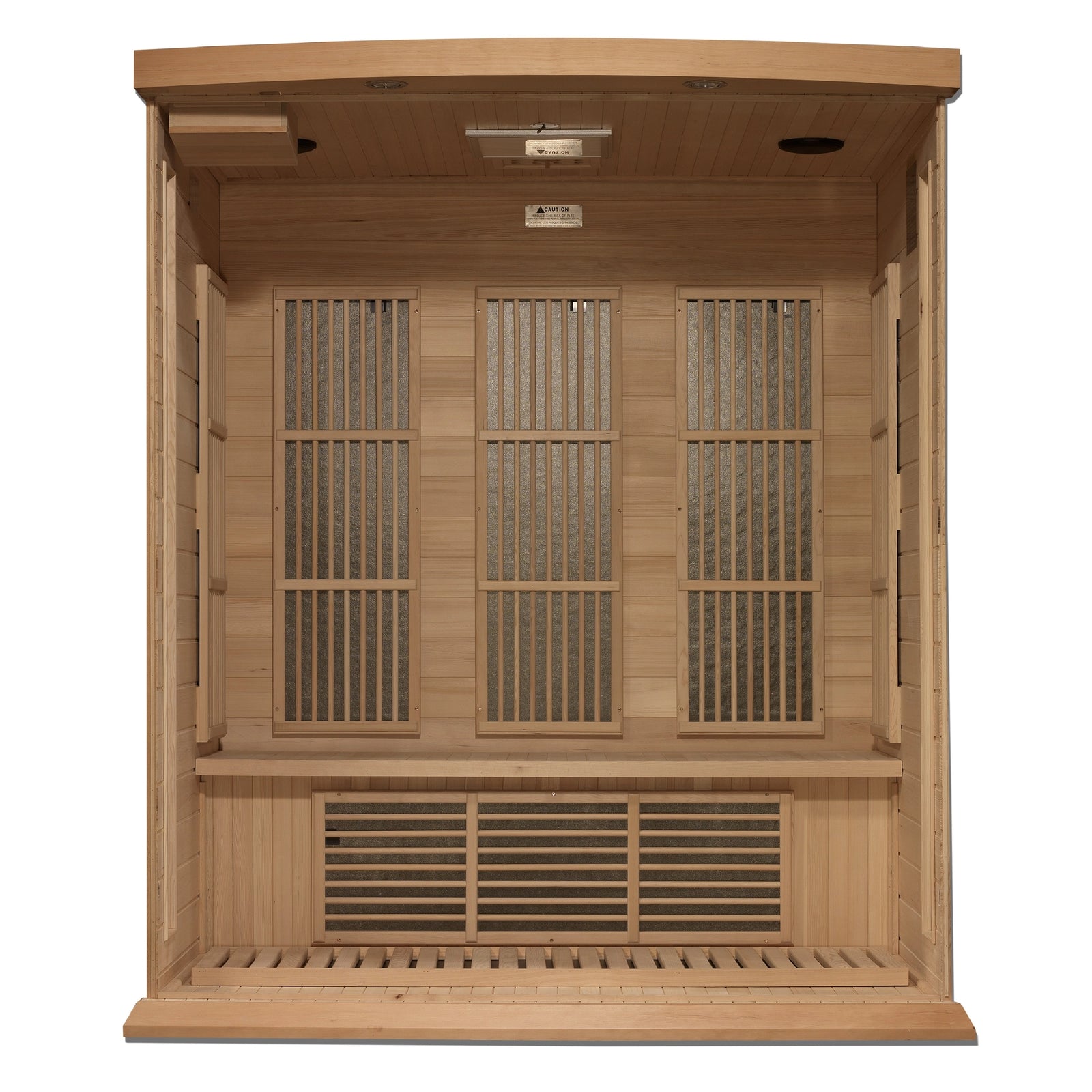 Maxxus 3-Person Near Zero EMF FAR Infrared Sauna (Canadian Hemlock)