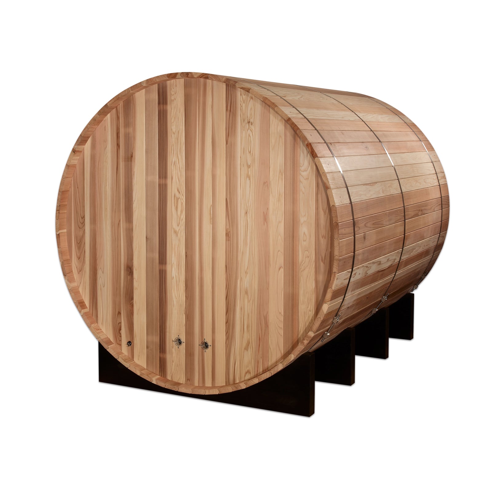 Golden Designs "Klosters" 6 Person Barrel Traditional Sauna - Pacific Cedar