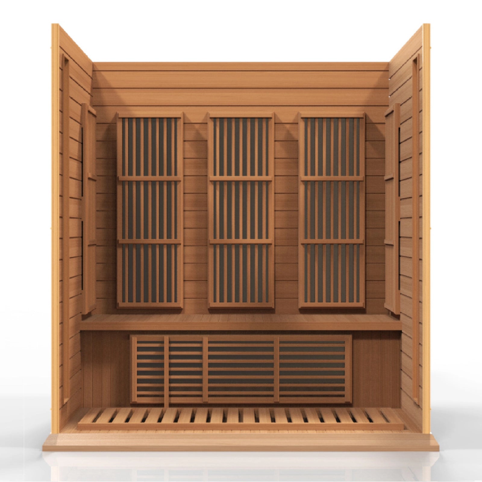Maxxus 3-Person Low EMF FAR Infrared Sauna (Canadian Red Cedar)