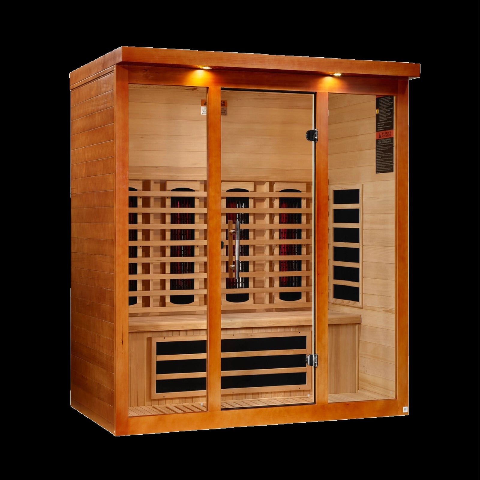 Dynamic Vila Grande 4-Person Full Spectrum Near Zero EMF FAR Infrared Sauna (Canadian Hemlock)