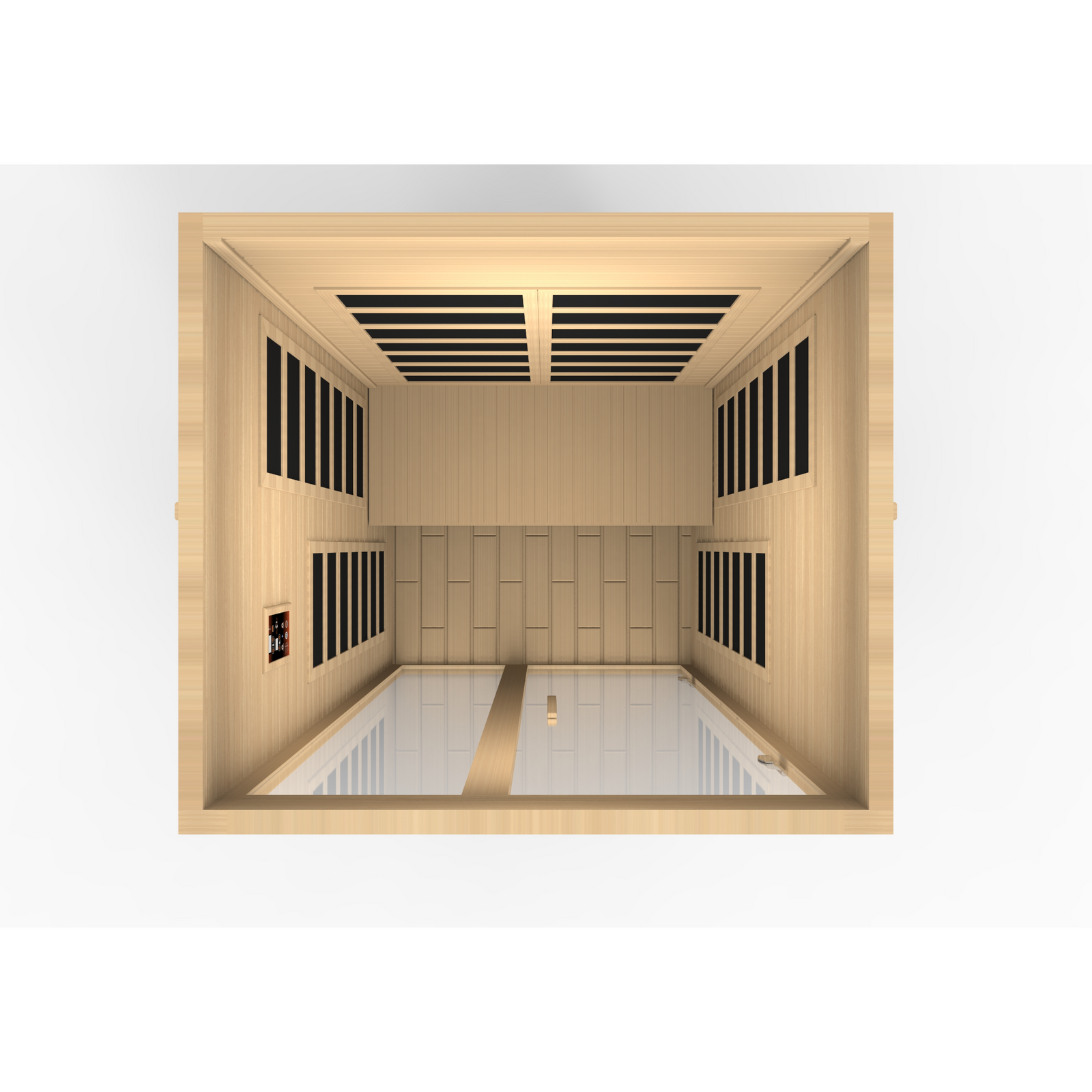 Dynamic Santiago 2-person Low EMF FAR Infrared Sauna (Canadian Hemlock)