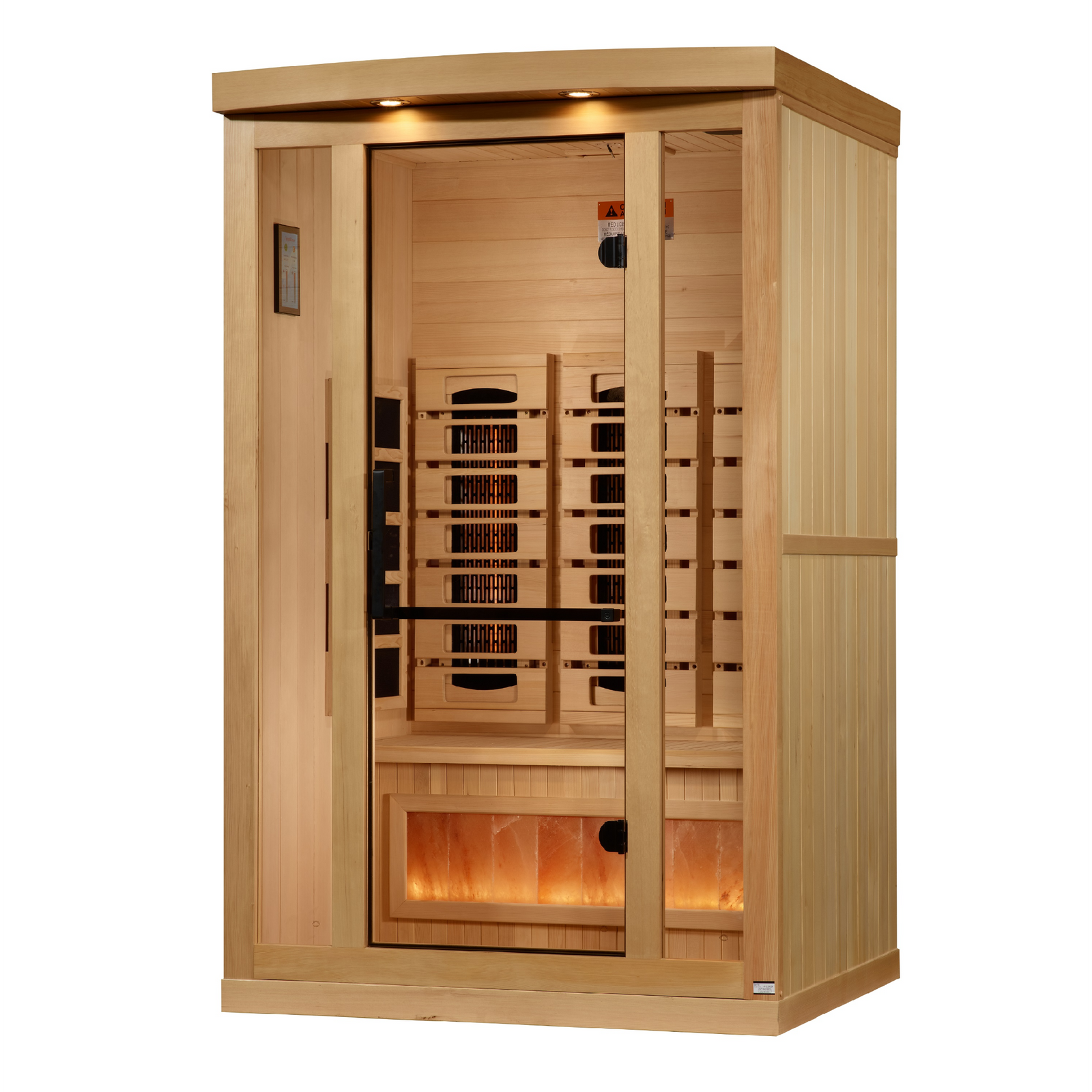 Golden Designs 2-Person Full Spectrum Infrared Sauna with Himalayan Salt Bar