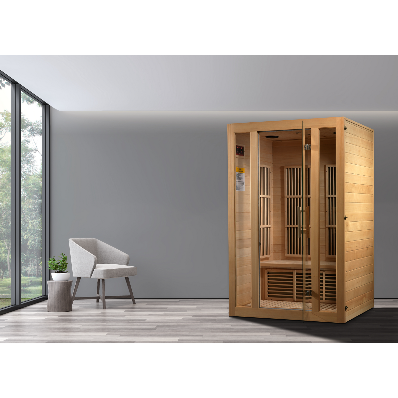 Maxxus Seattle 2-Person Low EMF FAR Infrared Sauna (Canadian Hemlock)