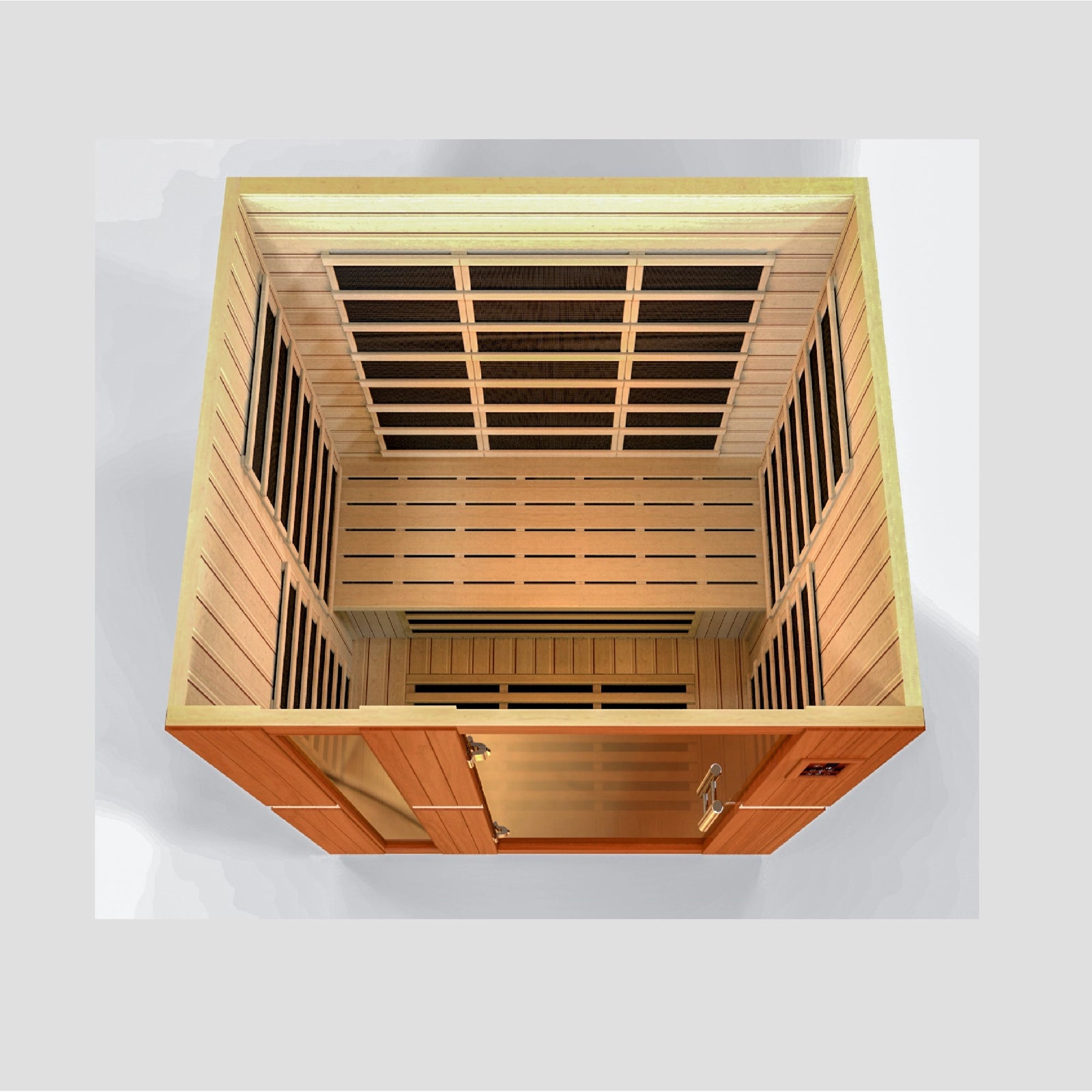 Dynamic Lugano Elite 3-person Ultra Low EMF FAR Infrared Sauna (Canadian Hemlock)