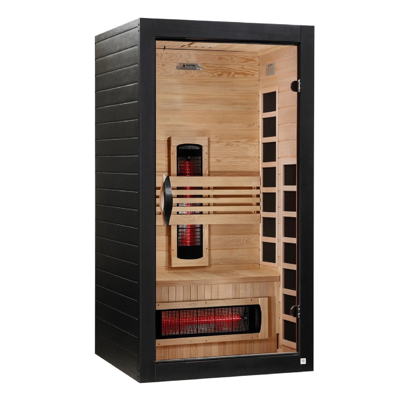 Dynamic Santorini 1-2-Person Full Spectrum Near Zero EMF FAR Infrared Sauna (Canadian Hemlock)