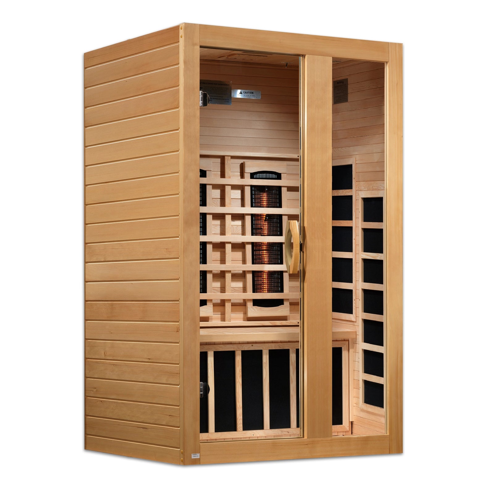 Dynamic Serena 2-Person Full Spectrum Near Zero EMF FAR Infrared Sauna (Canadian Hemlock)