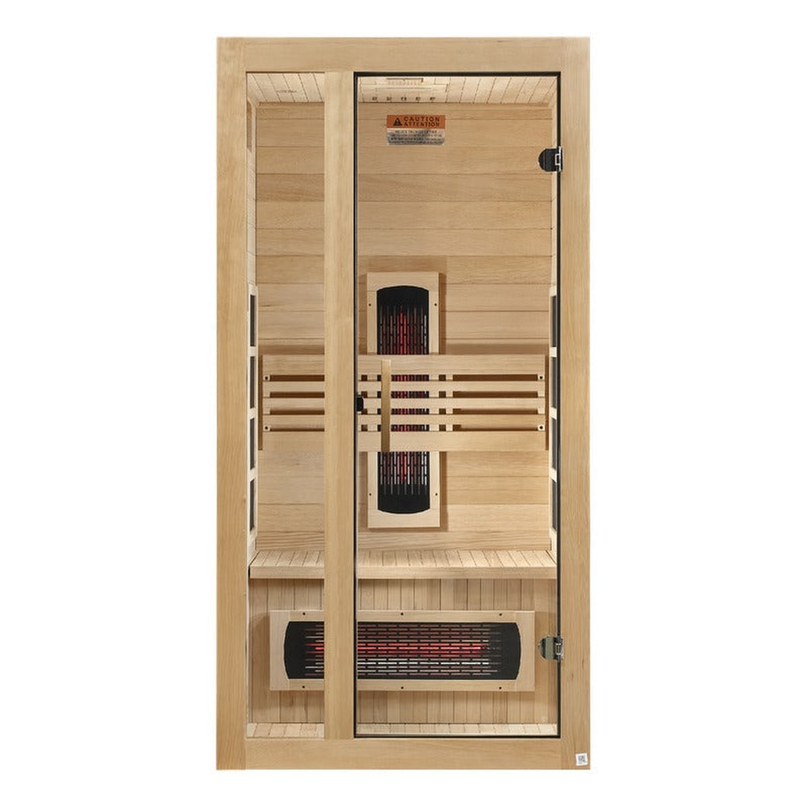 Dynamic Gracia 1-2-Person Full Spectrum Near Zero EMF FAR Infrared Sauna (Canadian Hemlock)