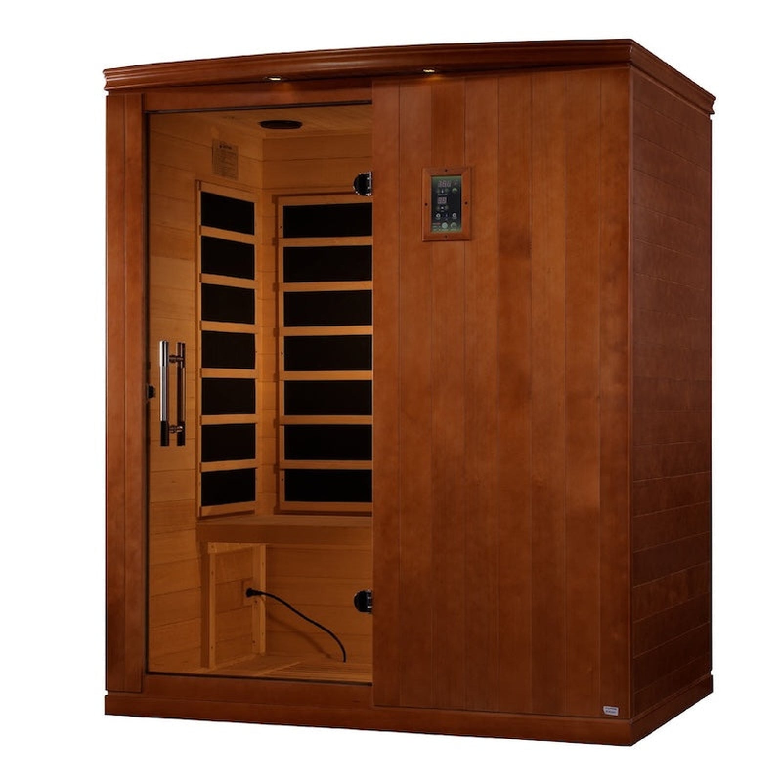 Dynamic Madrid Elite 3-person Ultra Low EMF FAR Infrared Sauna (Canadian Hemlock)