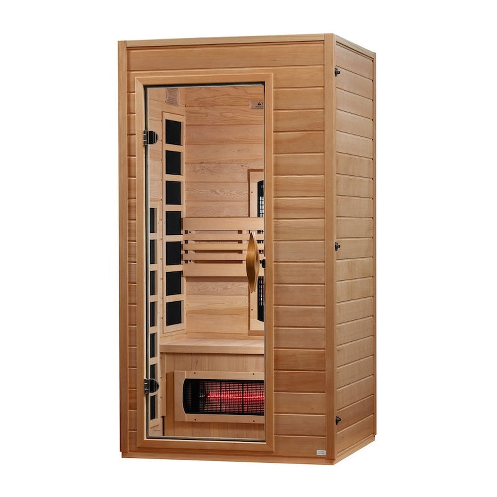 Dynamic Martin 1-2-Person Full Spectrum Near Zero EMF FAR Infrared Sauna (Canadian Hemlock)