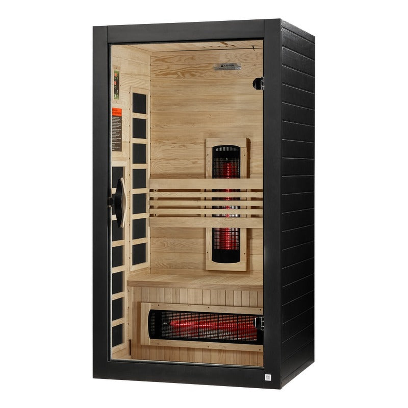 Dynamic Santorini 1-2-Person Full Spectrum Near Zero EMF FAR Infrared Sauna (Canadian Hemlock)