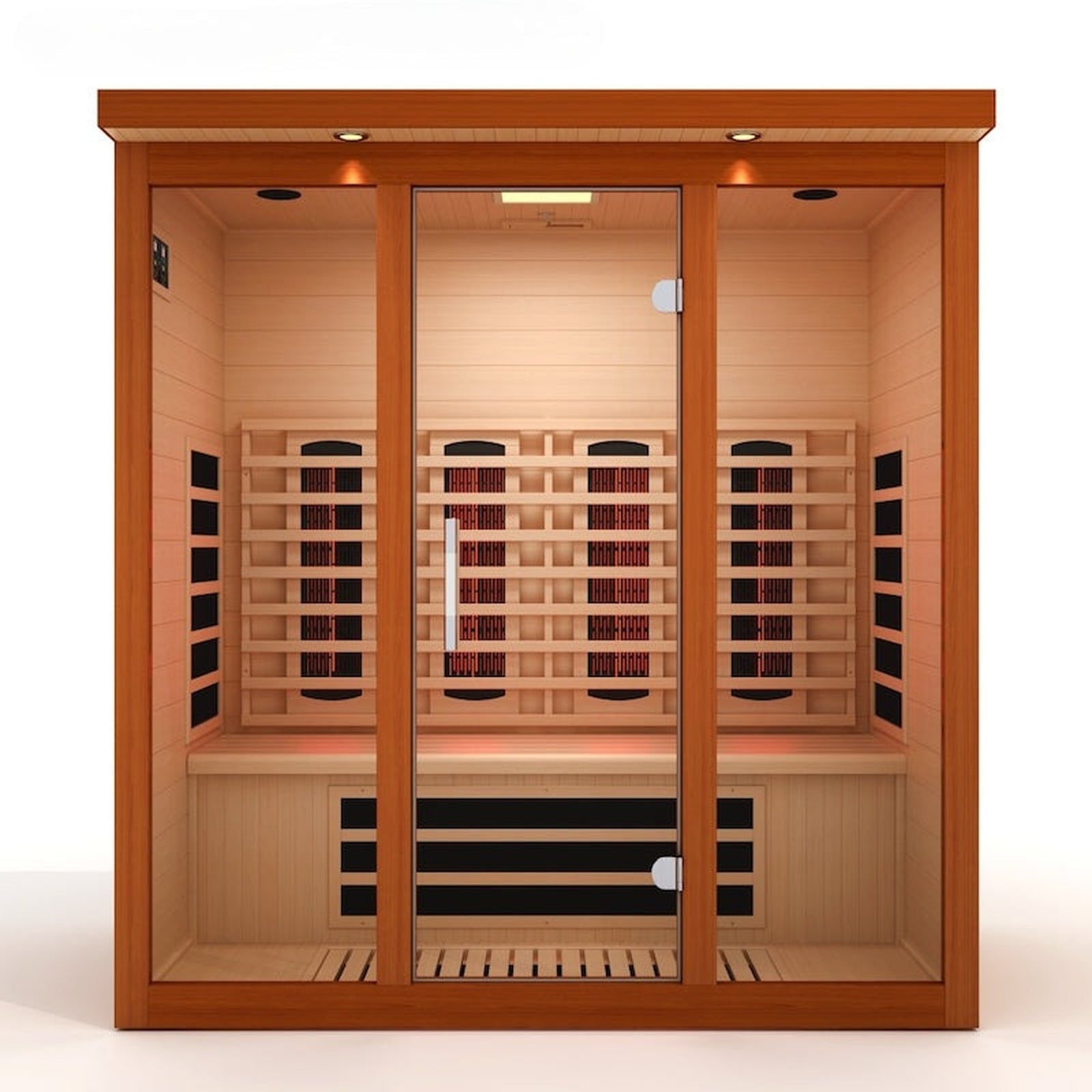 Dynamic Vila Grande 4-Person Full Spectrum Near Zero EMF FAR Infrared Sauna (Canadian Hemlock)