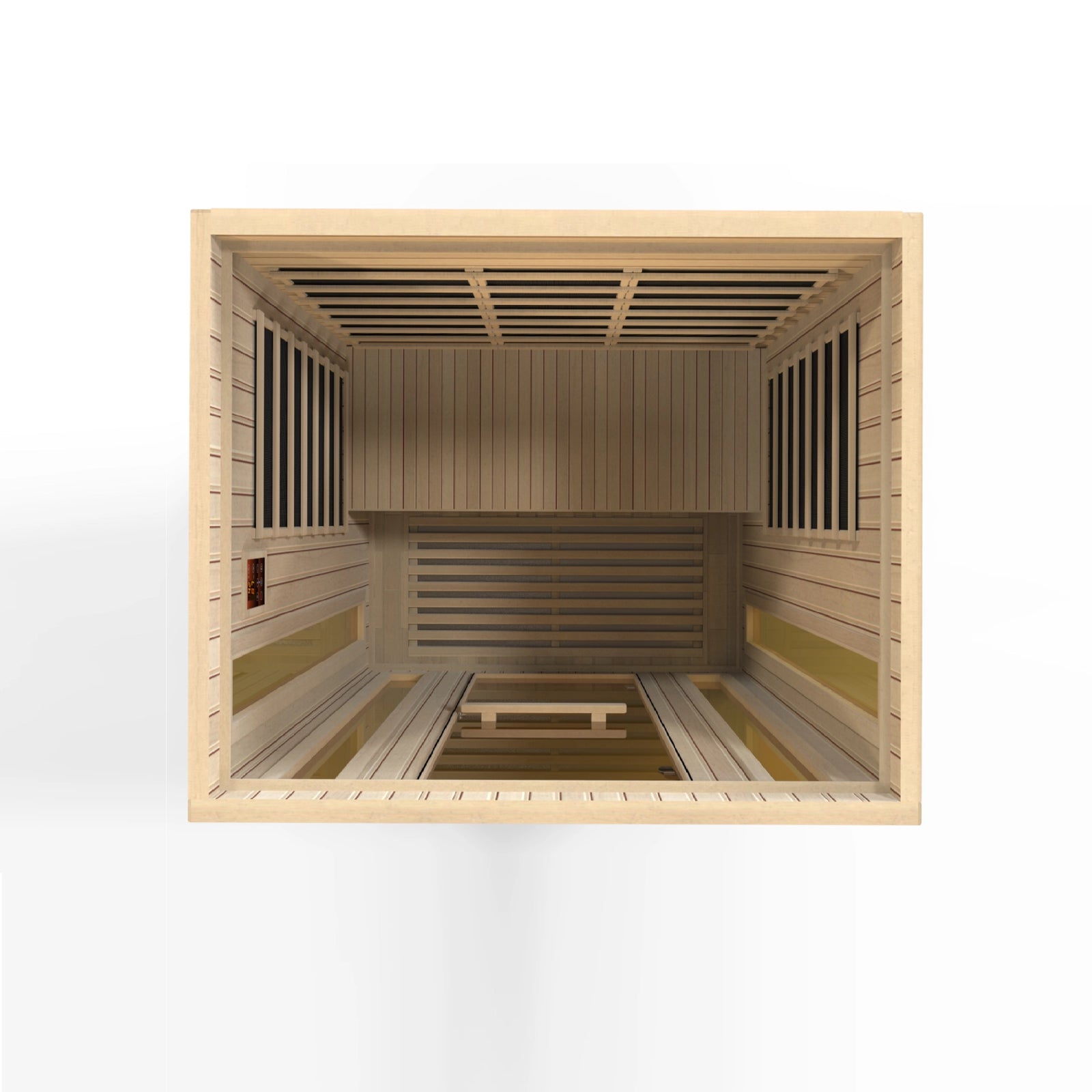 Maxxus Trinity 3-Person Low EMF FAR Infrared Sauna (Canadian Hemlock)