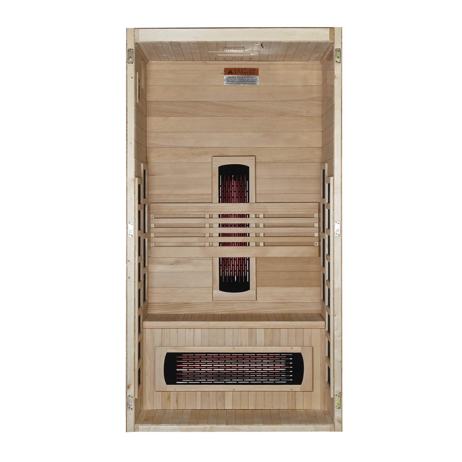 Dynamic Gracia 1-2-Person Full Spectrum Near Zero EMF FAR Infrared Sauna (Canadian Hemlock)