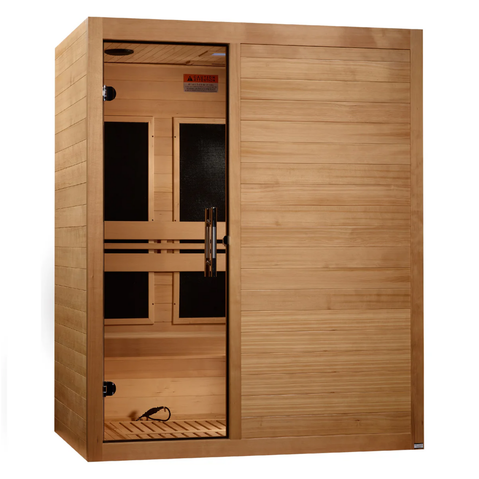 Maxxus S-Line Yoga 3-Person Low EMF FAR Infrared Sauna (Canadian Hemlock)