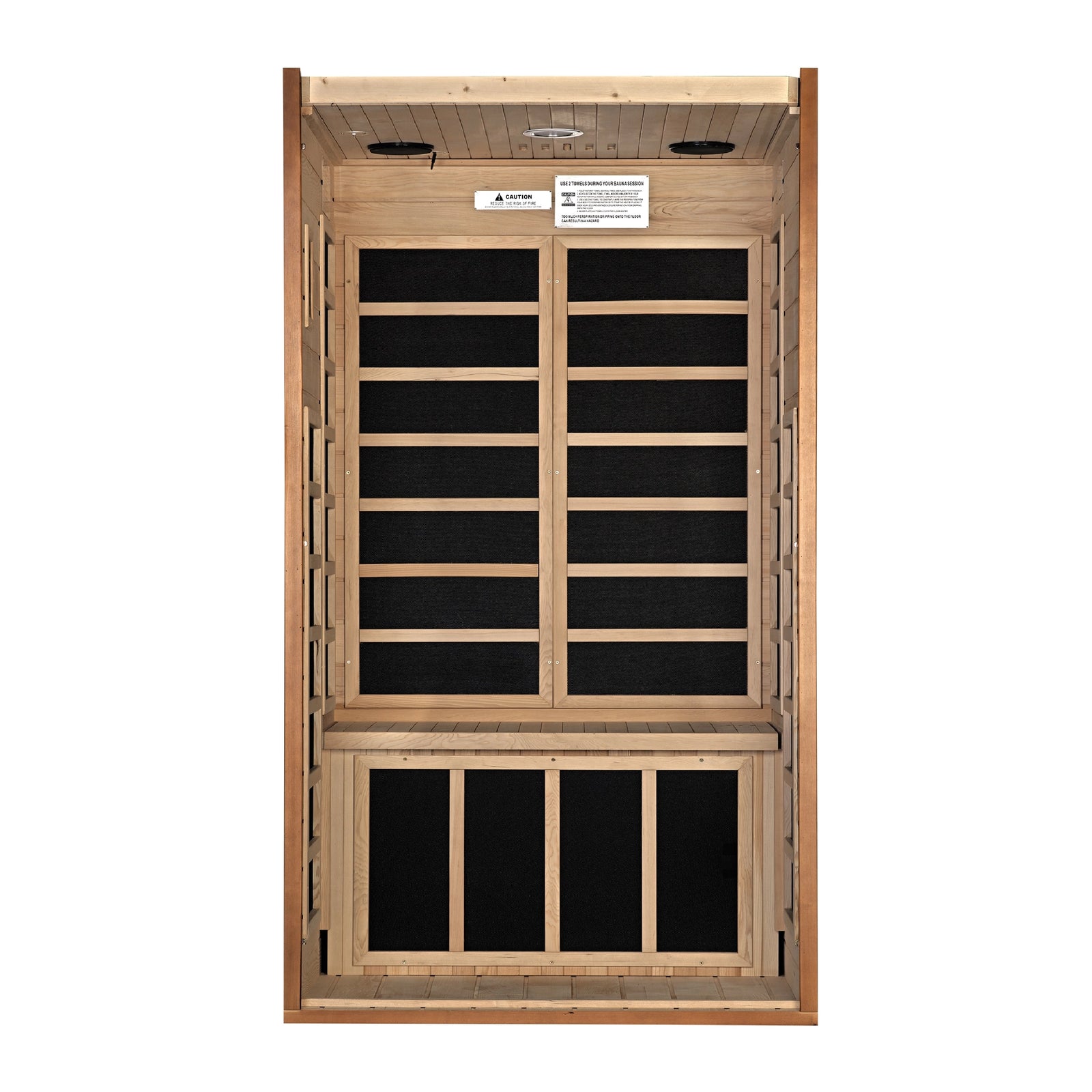 Dynamic Avila Elite 1-2-person Ultra Low EMF FAR Infrared Sauna (Canadian Hemlock)