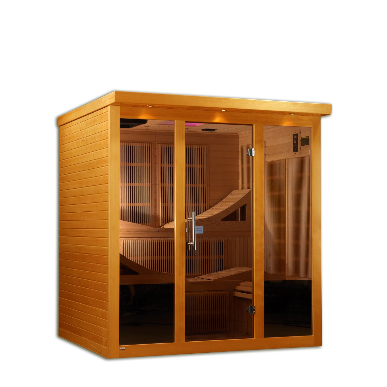 Dynamic Monaco Elite 6-person Ultra Low EMF FAR Infrared Sauna (Canadian Hemlock)