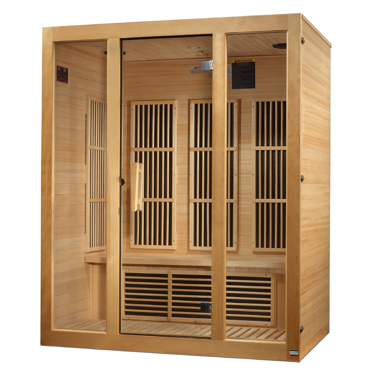 Maxxus Bellevue 3-Person Near Zero EMF FAR Infrared Sauna (Canadian Hemlock)