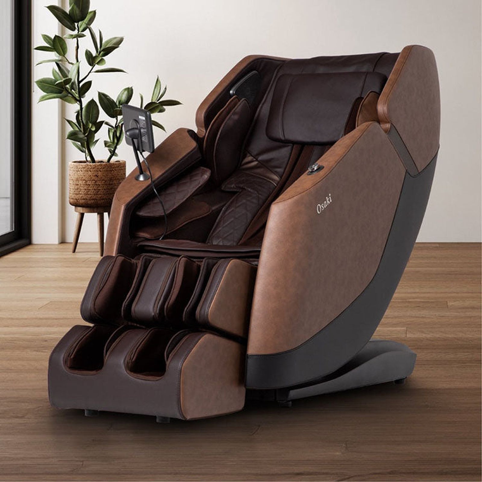 Osaki Ziva 2D Massage Chair - Brown - lifestyle