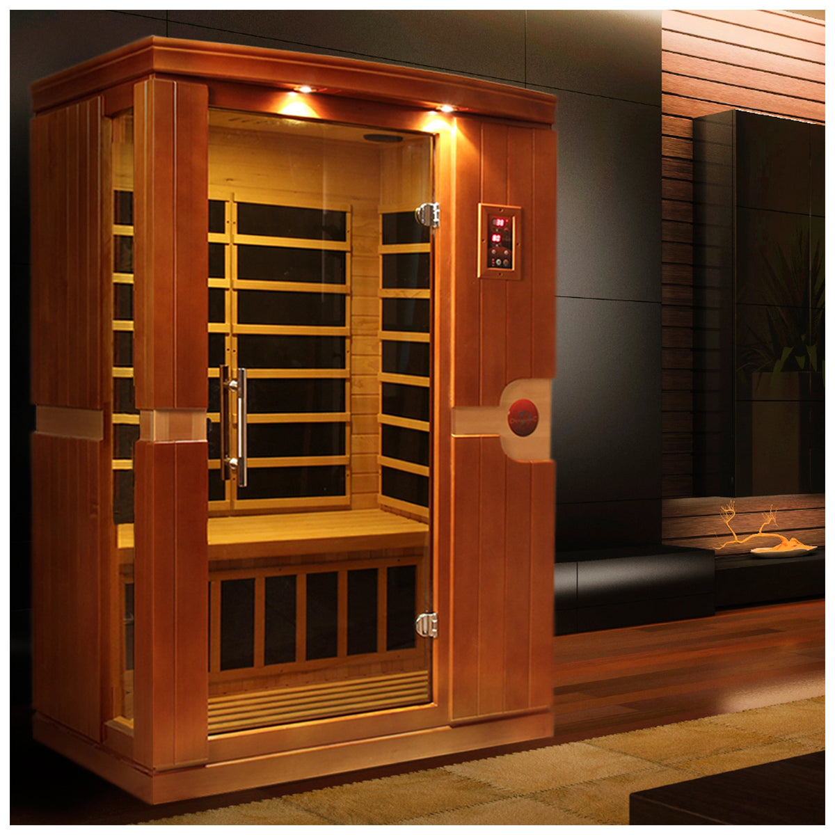 Dynamic Venice Elite 2-person Ultra Low EMF FAR Infrared Sauna (Canadian Hemlock)