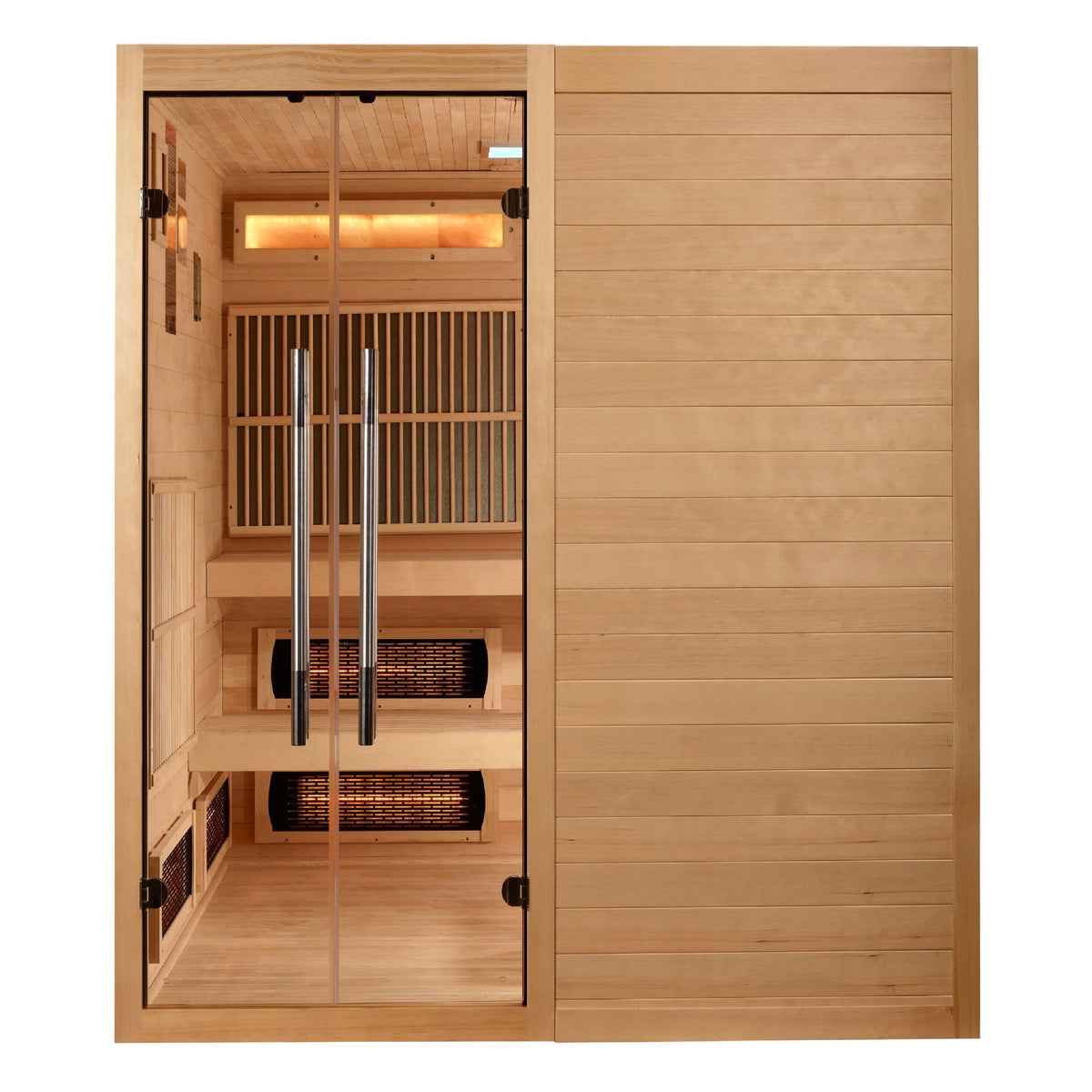 Golden Designs 2025 Toledo 6-Person Hybrid Sauna (Indoor) – Full Spectrum and Harvia Traditional Stove