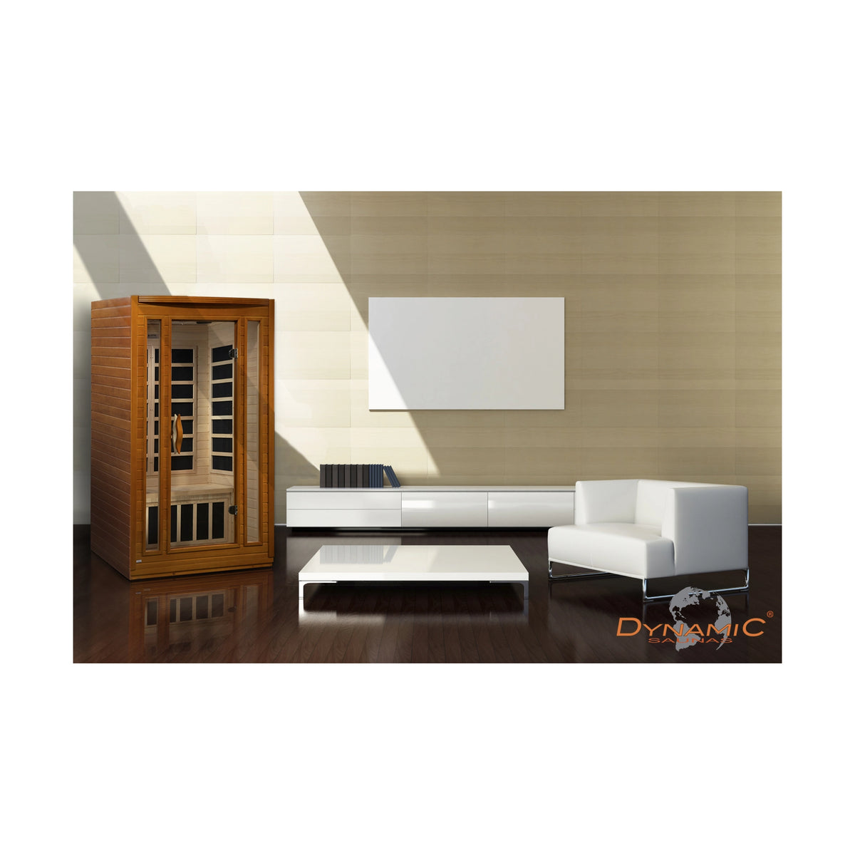 Dynamic San Marino Elite 2-person Ultra Low EMF FAR Infrared Sauna (Canadian Hemlock)