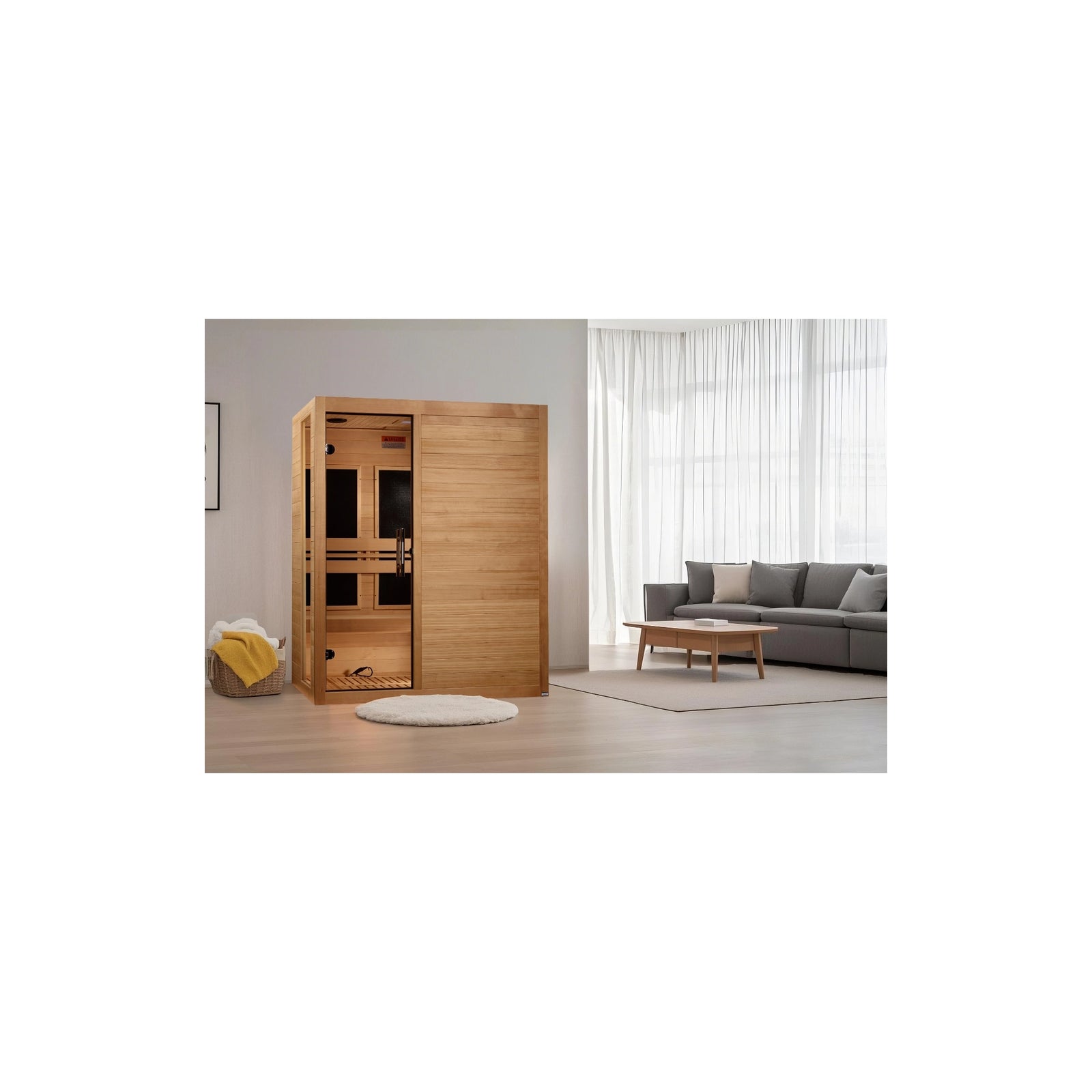 Dynamic Toscana Elite 3-person Ultra Low EMF FAR Infrared Sauna (Canadian Hemlock)