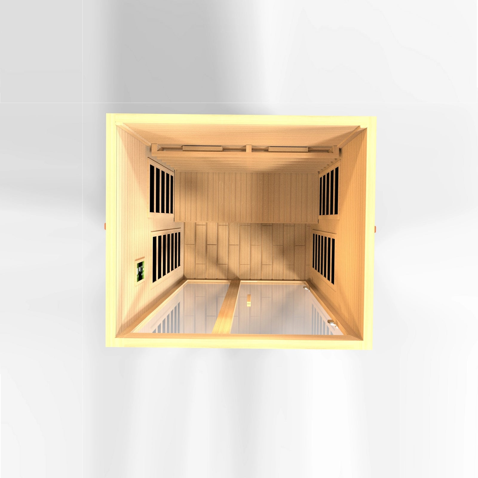 Dynamic Santiago 2-Person Full Spectrum Near Zero EMF FAR Infrared Sauna (Canadian Hemlock)