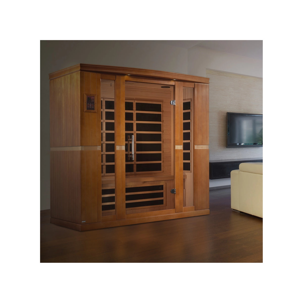 Dynamic Bergamo Elite 4-person Ultra Low EMF FAR Infrared Sauna (Canadian Hemlock)