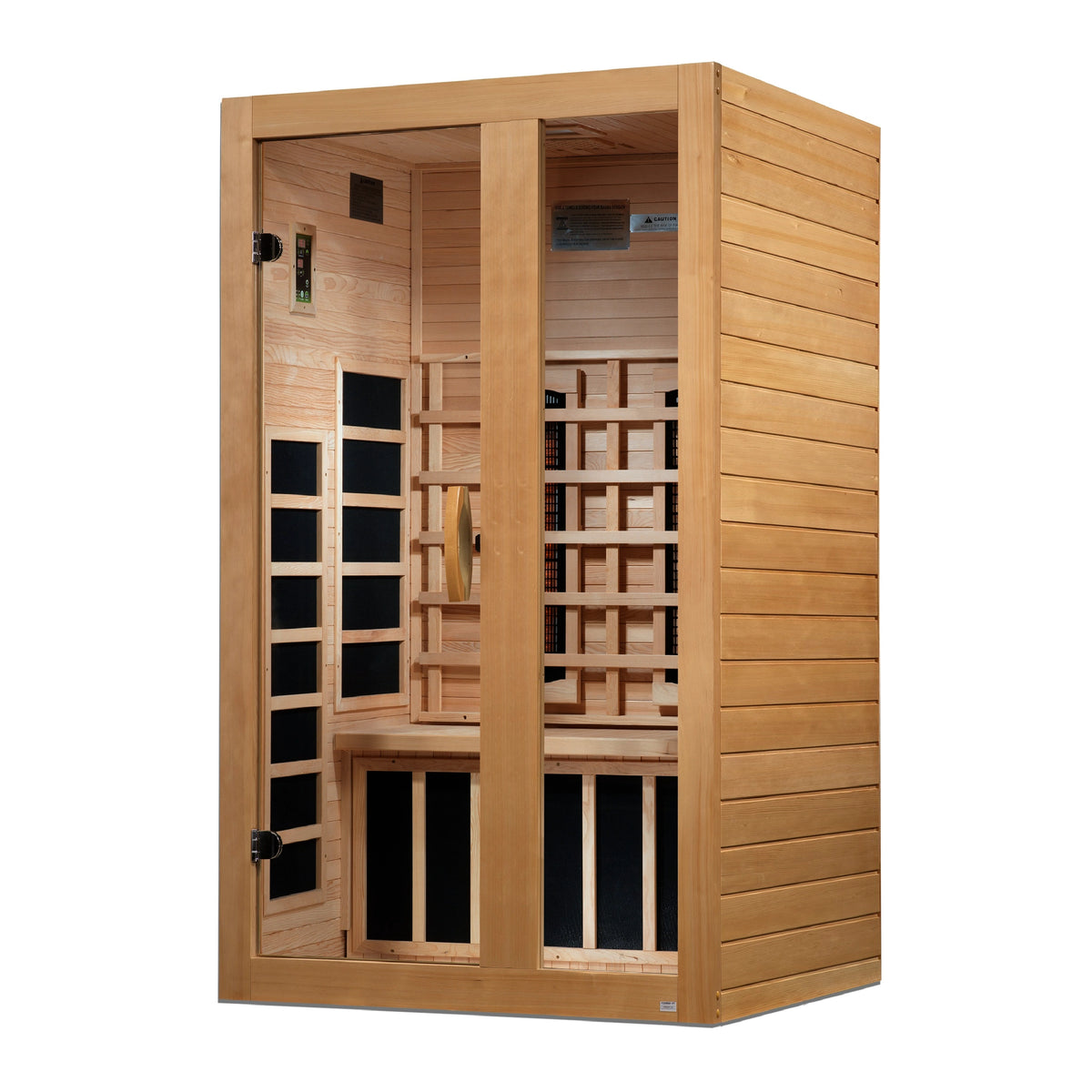 Dynamic Serena 2-Person Full Spectrum Near Zero EMF FAR Infrared Sauna (Canadian Hemlock)