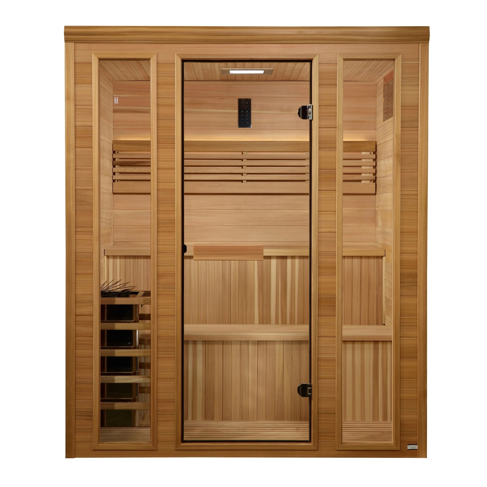 Golden Designs 2025 "Engelberg Edition" 4-6 Person Traditional Steam Sauna - Pacific Premium Clear Cedar