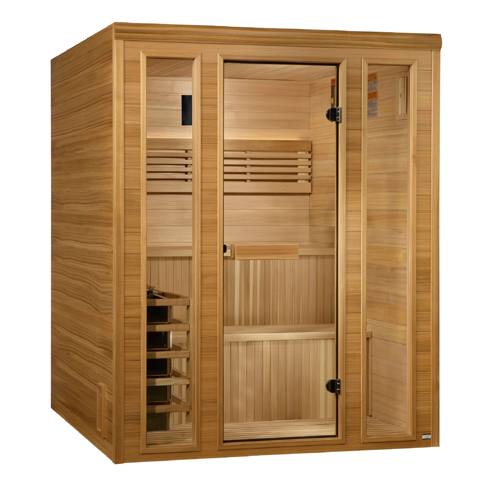 Golden Designs 2025 "Engelberg Edition" 4-6 Person Traditional Steam Sauna - Pacific Premium Clear Cedar