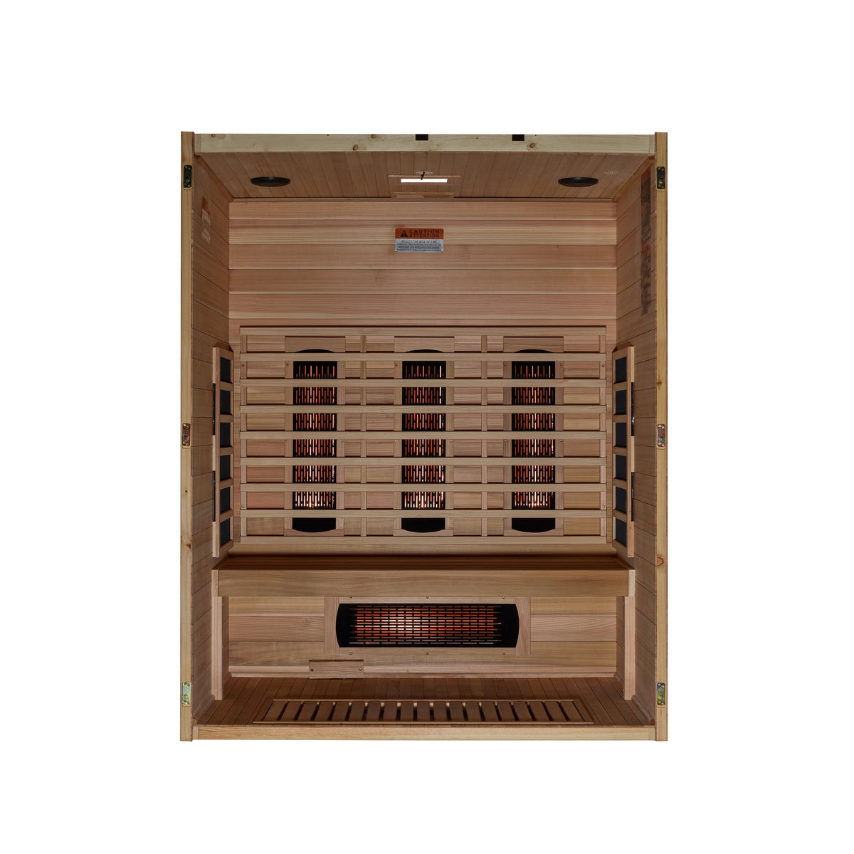 Maxxus S-Line Yoga 3-Person Full Spectrum Near Zero EMF FAR Infrared Sauna (Pacific Cedar)