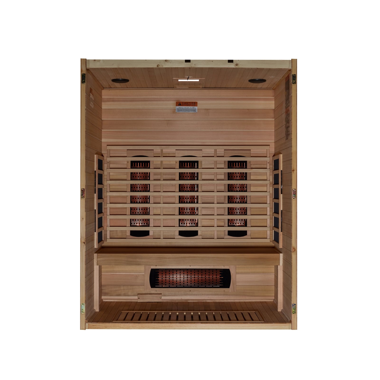 Maxxus S-Line Yoga 3-Person Full Spectrum Near Zero EMF FAR Infrared Sauna (Pacific Cedar)