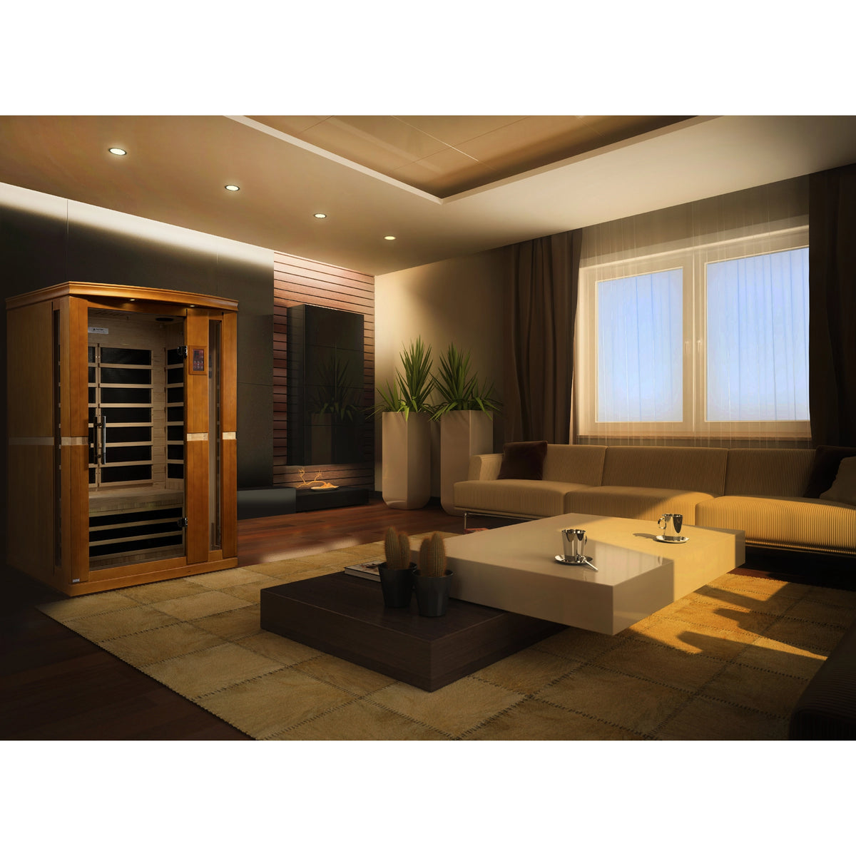 Dynamic Vittoria Elite 2-person Ultra Low EMF FAR Infrared Sauna (Canadian Hemlock)