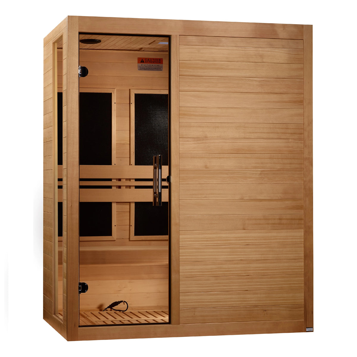 Dynamic Toscana 3-person Low EMF FAR Infrared Sauna (Canadian Hemlock)