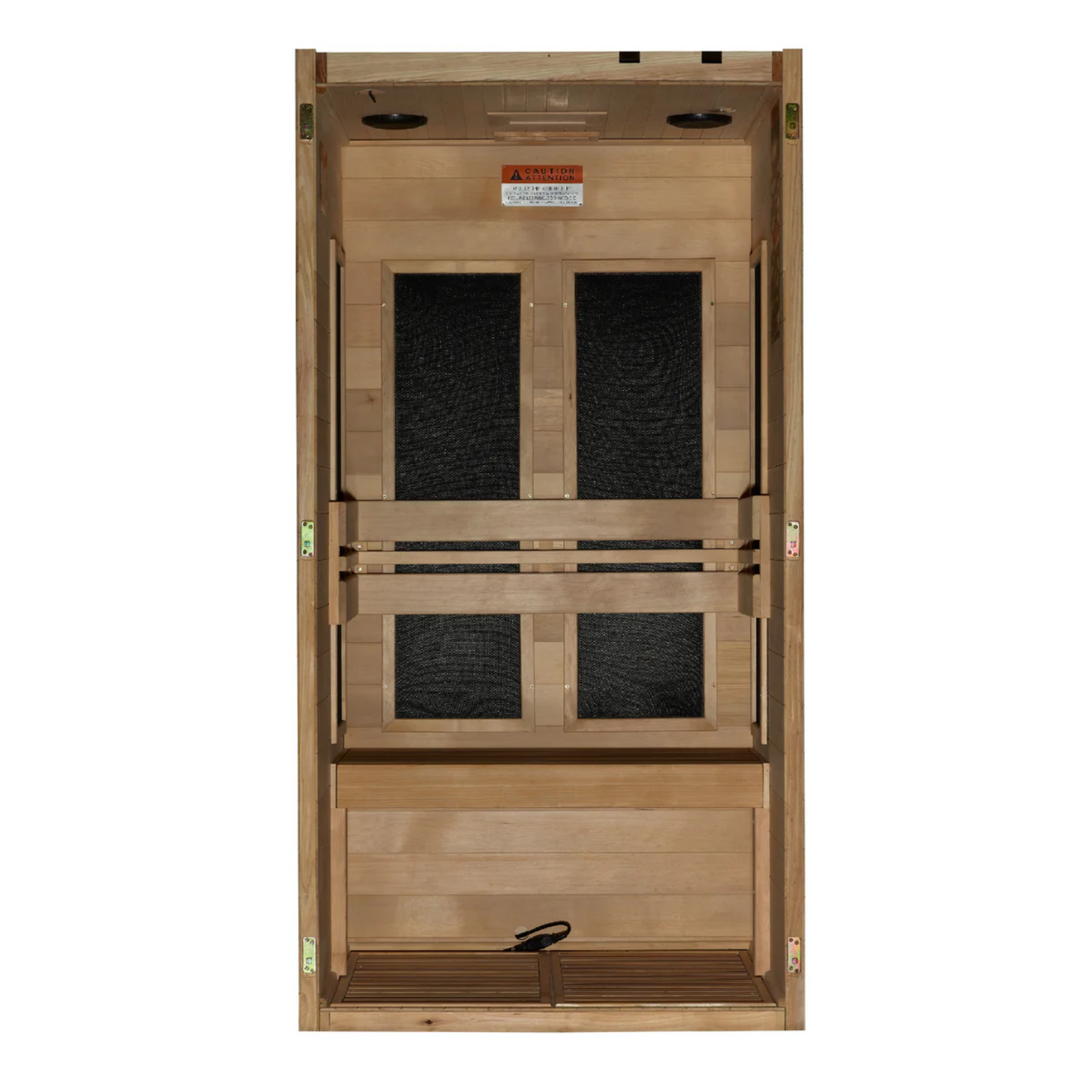 Maxxus S-Line Yoga Elite 1-Person Ultra Low EMF FAR Infrared Sauna (Canadian Hemlock)