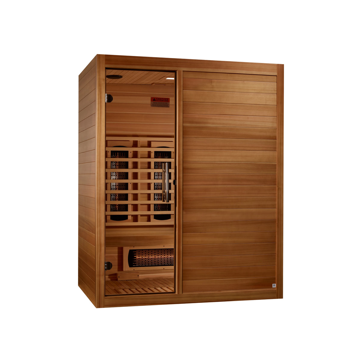 Maxxus S-Line Yoga 3-Person Full Spectrum Near Zero EMF FAR Infrared Sauna (Pacific Cedar)