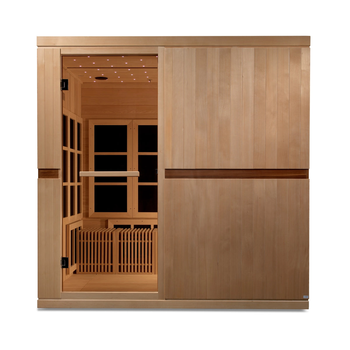 Golden Designs Catalonia 8-person PureTech™ Near Zero EMF (Under 3MG) FAR Infrared Sauna (Canadian Hemlock)