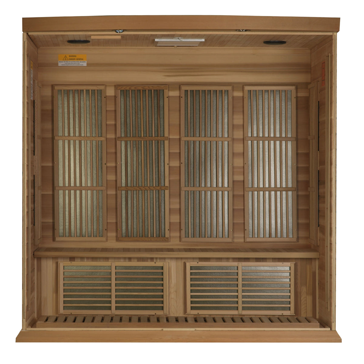 Maxxus 4-Person Low EMF FAR Infrared Sauna (Canadian Red Cedar)