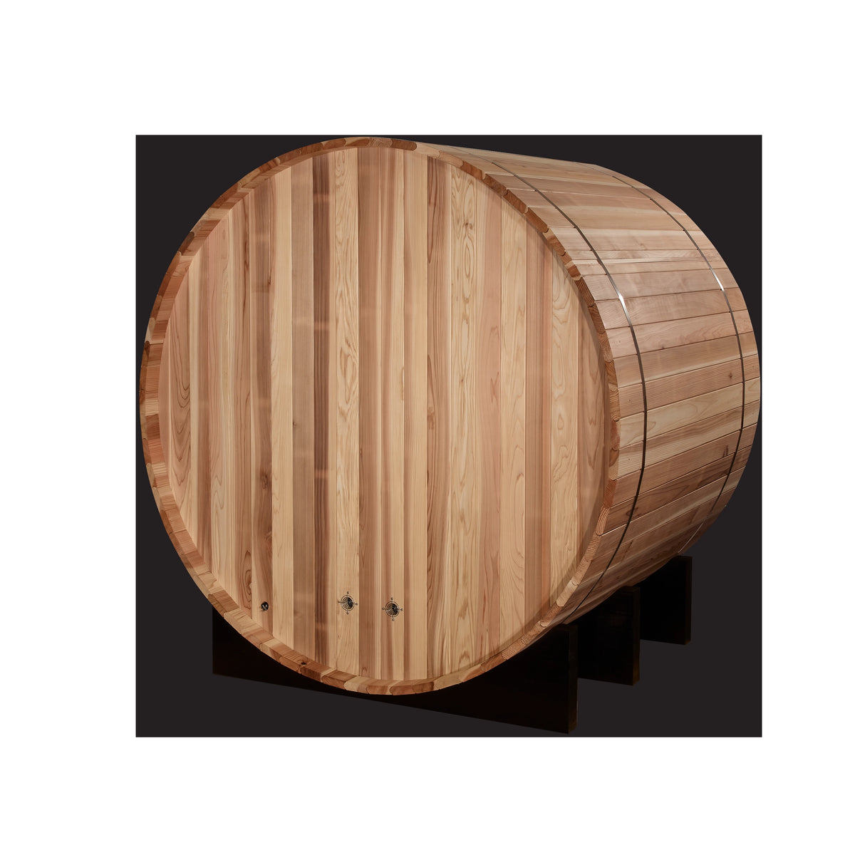 Golden Designs "St. Moritz" 2 Person Barrel Traditional Sauna - Pacific Cedar