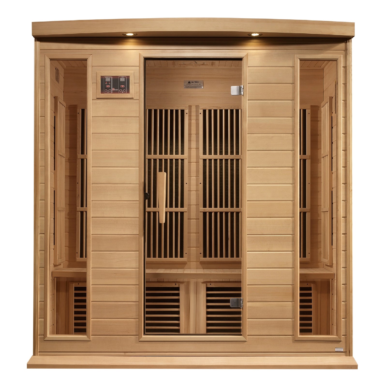 Maxxus 4-Person Near Zero EMF FAR Infrared Sauna (Canadian Hemlock)