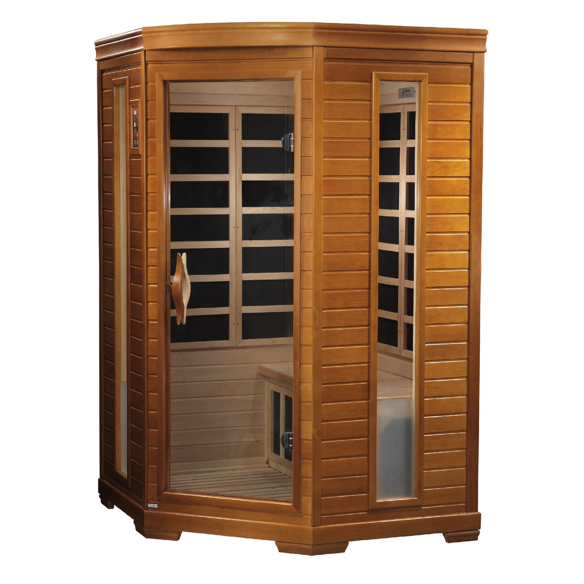 Dynamic Heming Elite 2-person Corner Ultra Low EMF FAR Infrared Sauna (Canadian Hemlock)