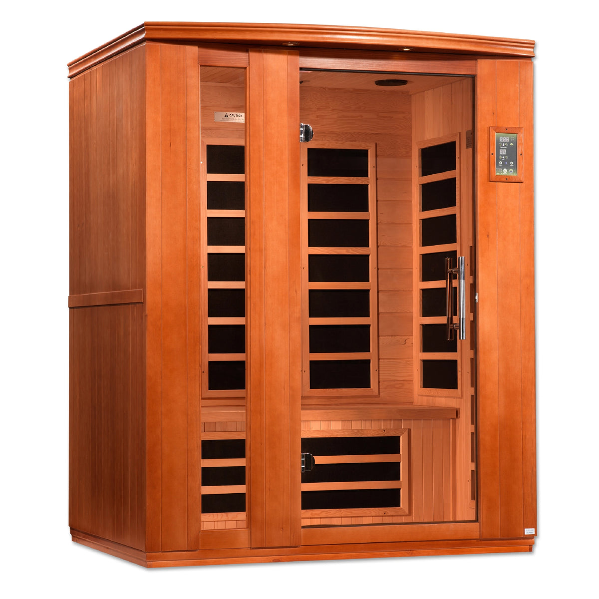 Dynamic Lugano Elite 3-person Ultra Low EMF FAR Infrared Sauna (Canadian Hemlock)