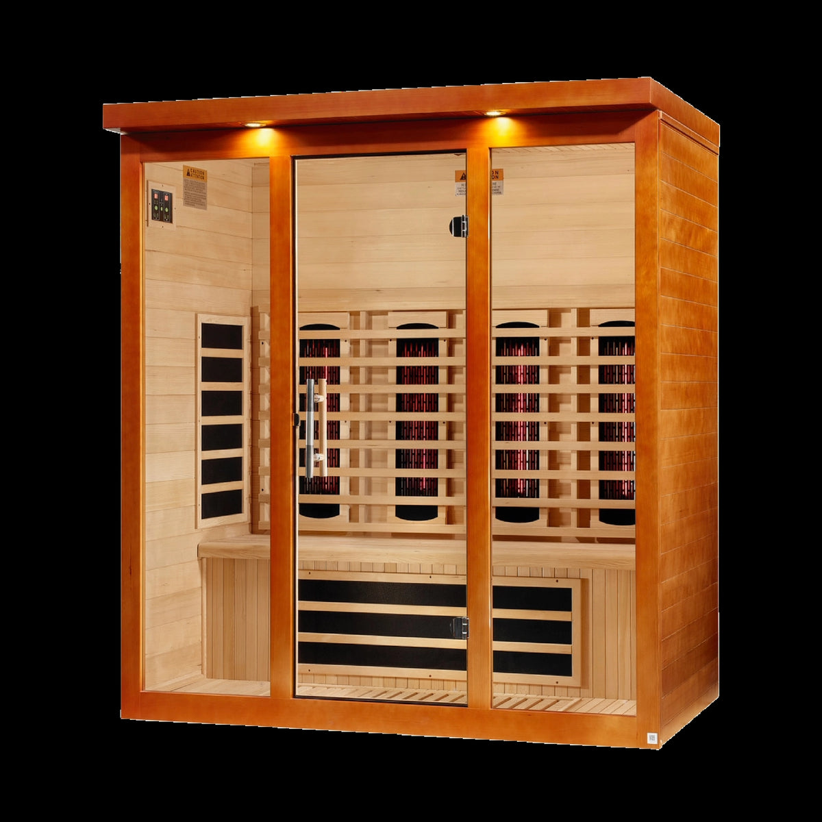 Dynamic Vila Grande 4-Person Full Spectrum Near Zero EMF FAR Infrared Sauna (Canadian Hemlock)