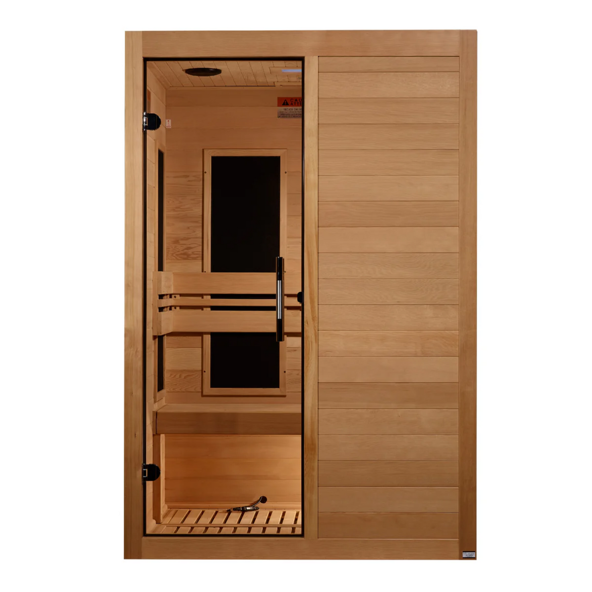 Maxxus S-Line Yoga 2-Person Low EMF FAR Infrared Sauna (Canadian Hemlock)