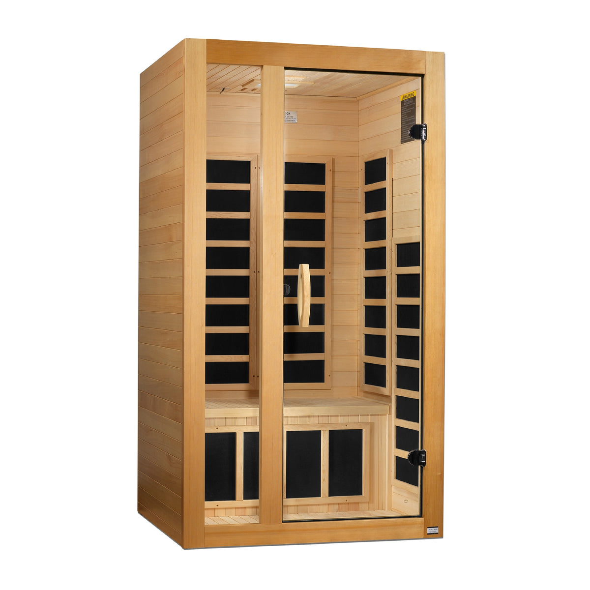 Dynamic Gracia Elite 1-2-person Ultra Low EMF FAR Infrared Sauna (Canadian Hemlock)