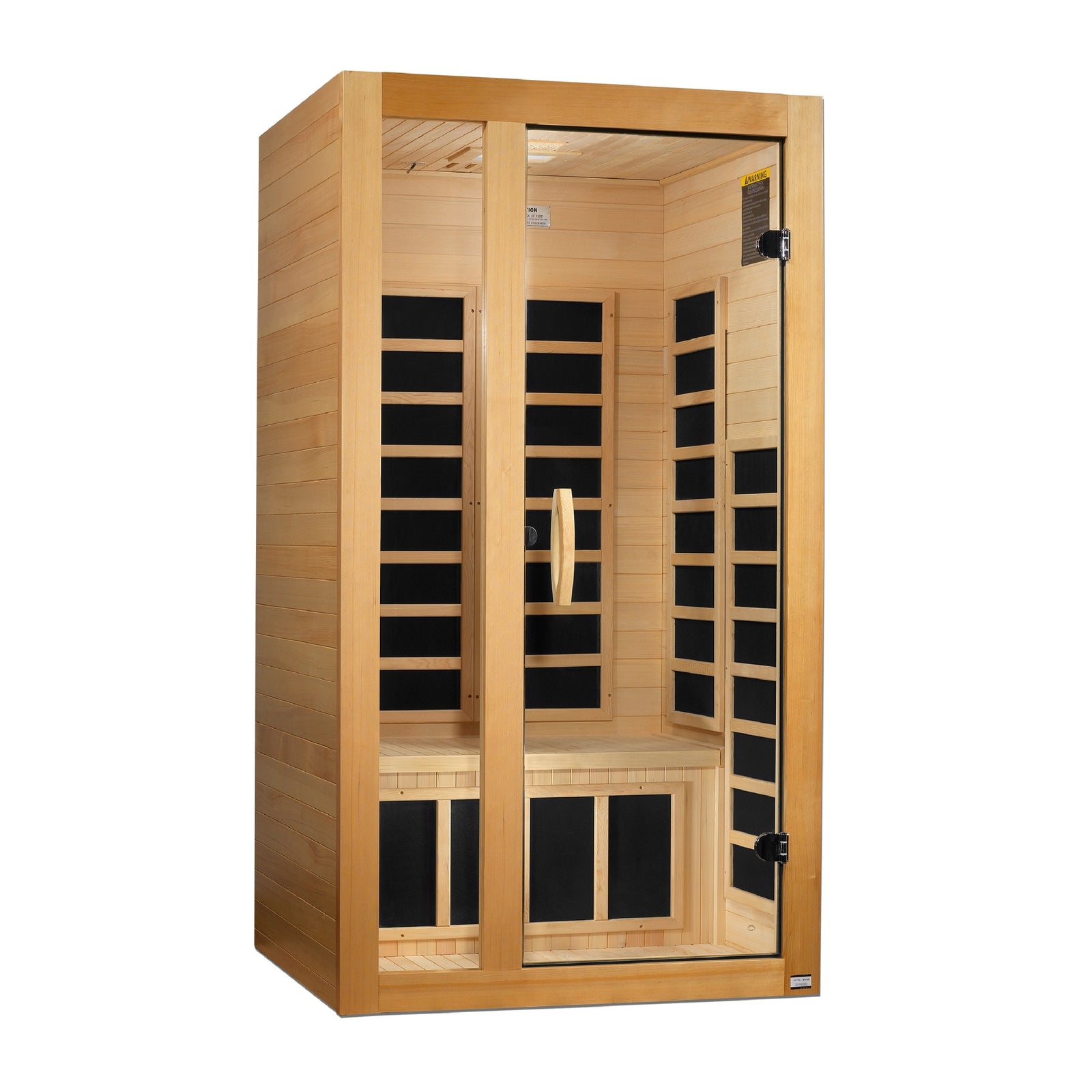 Dynamic Gracia Elite 1-2-person Ultra Low EMF FAR Infrared Sauna (Canadian Hemlock)