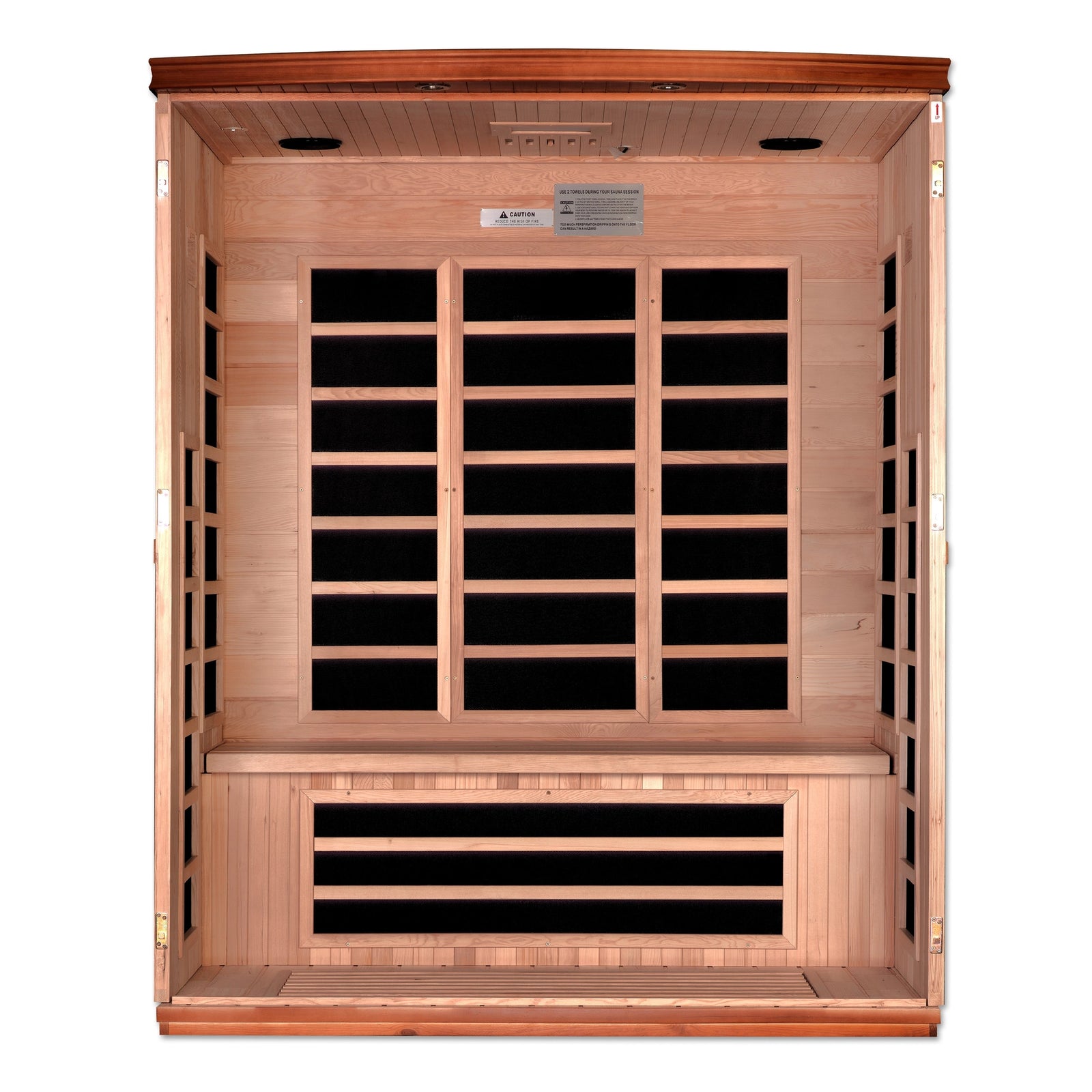 Dynamic Lugano Elite 3-person Ultra Low EMF FAR Infrared Sauna (Canadian Hemlock)