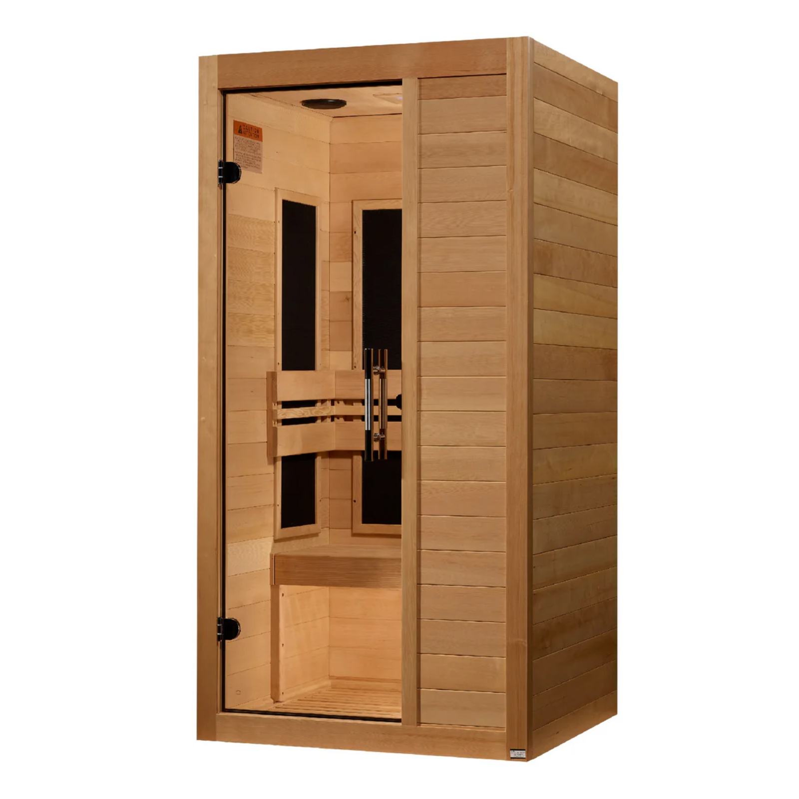 Maxxus S-Line Yoga 1-Person Low EMF FAR Infrared Sauna (Canadian Hemlock)